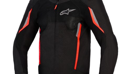 Alpinestars Ast V3 Air Jacket Black/Dark Gray/Red Fluo